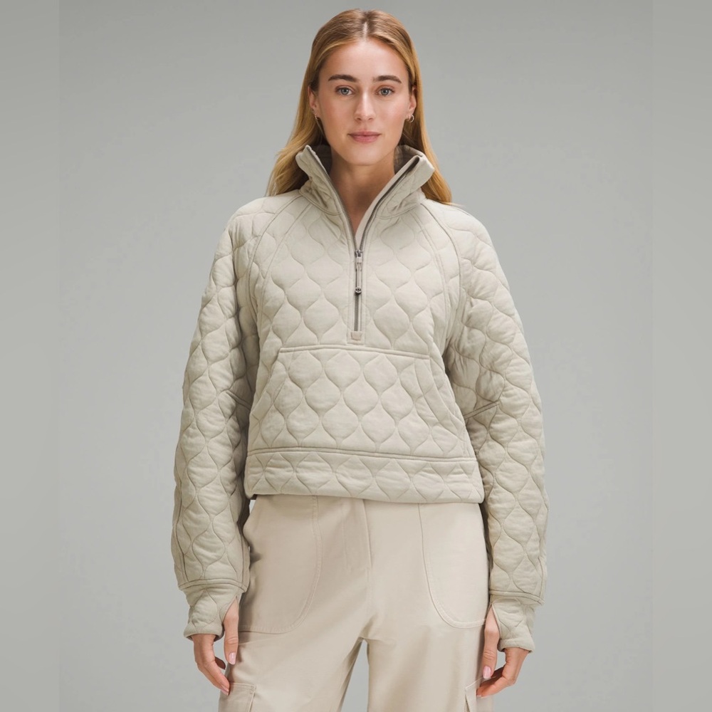Lululemon Scuba Oversized Quilted Half Zip